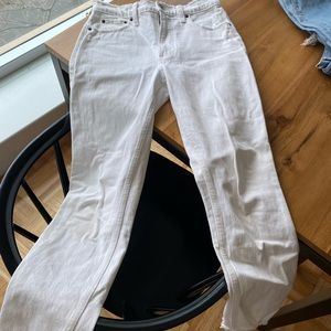 Abercrombie & Fitch white jeans